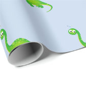 Prähistorisches Dinosaurier-Muster Geschenkpapier (Rolleneckpunkt)