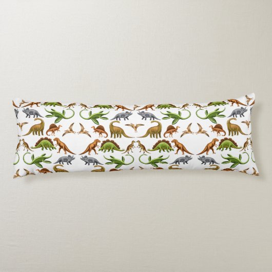 Prähistorisches Dinosaurier Paleo Seitenschläferkissen (Rückseite)