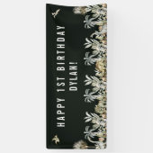 Prähistorisches Dinosaurier Thema Geburtstagsbanne Banner (Vertikal)