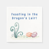 Prähistorisches Dracheneier NaturHabitat Serviette (Vorderseite)