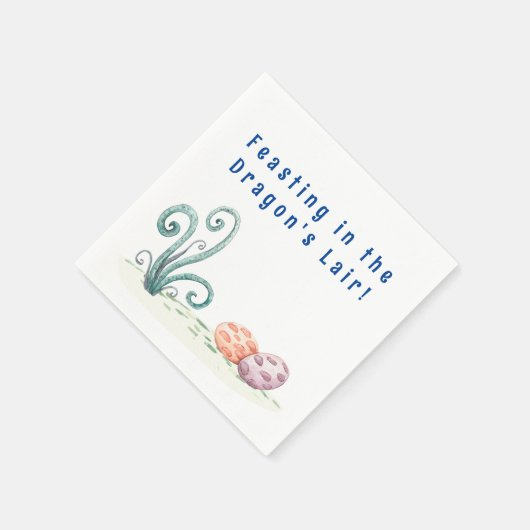 Prähistorisches Dracheneier NaturHabitat Serviette (Ecke)