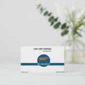 Prähistorisches Furnier-Logo Visitenkarte (Stehend Vorderseite)