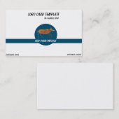 Prähistorisches Furnier-Logo Visitenkarte (Vorne/Hinten)