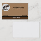 Prähistorisches Furry Bull Bison Visitenkarte (Vorne/Hinten)