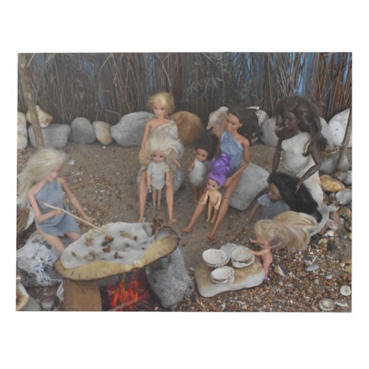 prähistorisches Leben. Notizblock (Vorderseite)