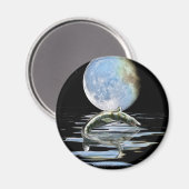 Prähistorisches MOSASAUR & MOON-Geschenkprogramm Magnet (Vorderseite/Rückseite)