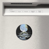 Prähistorisches MOSASAUR & MOON-Geschenkprogramm Magnet (In Situ (Geschirrspüler))