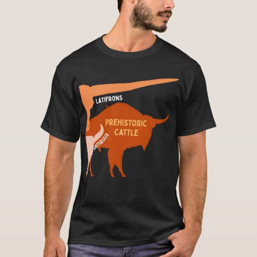 Prähistorisches Rind T-Shirt (Vorderseite)