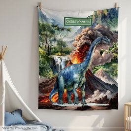 Prähistorisches T-Rex Dinosaur Blanket Boys Geburt Fleecedecke