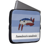 Prähistorisches Tier Anomalocaris canadensis Laptopschutzhülle (Vorne Rechts)
