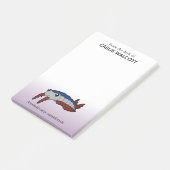 Prähistorisches Tier Anomalocaris Post-it Klebezettel (angewinkelt)