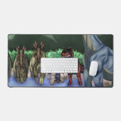 Prähistorisches Wasserloch Schreibtischunterlage (Tastatur & Maus)