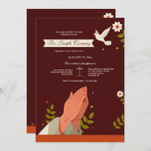 Prahlerei der Hände Priesterschaft Einladung (Vorne/Hinten)