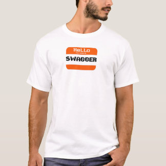 Prahlerei, hallo mein Name ist. T-Shirt