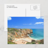 Praia da Coelha Postkarte (Vorne/Hinten)