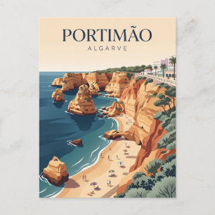 Praia da Rocha Portugal Postkarte