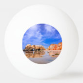 Praia da rocha Portugal Tischtennisball (Rückseite)