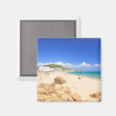 Praia da Salema Magnet (Vorderseite/Rückseite)