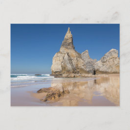 Praia da Ursa Strandfelsen in Portugal Geschenk Po Feiertagspostkarte