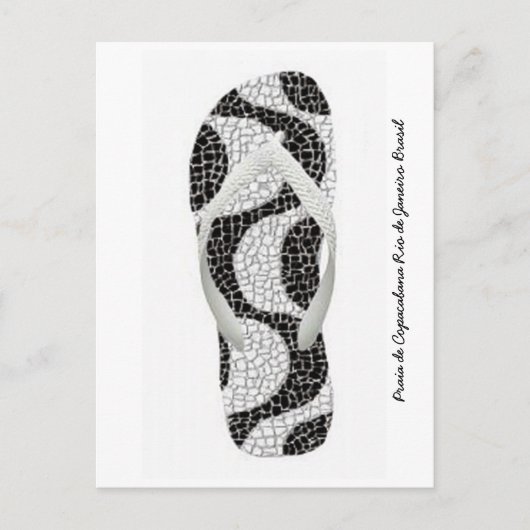 Praia de Copacabana Rio de Janeiro Brasil Postkarte (Vorderseite)