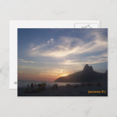 Praia de Ipanema Postkarte (Vorne/Hinten)