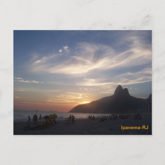 Praia de Ipanema Postkarte (Vorderseite)