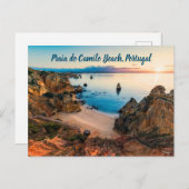 Praia do Camilo Beach Postkarte (Vorne/Hinten)