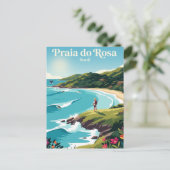 Praia do Rosa Brasilien Postkarte (Stehend Vorderseite)