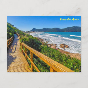 Praia dos Açores, Florianópolis, Brasilien Postkarte