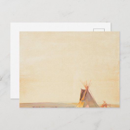 Prairie-Abend, 1919 von Maynard Dixon Postkarte (Vorne/Hinten)