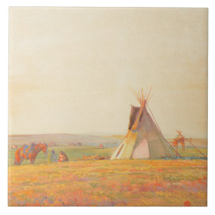 Prairie Abend von Maynard Dixon Fliese