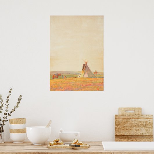 Prairie Abend von Maynard Dixon Poster (Küche)