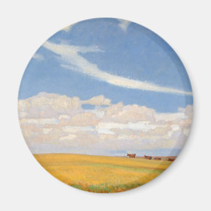 Prairie After Storm von Maynard Dixon, Vintage Kun Magnet