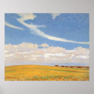Prairie After Storm von Maynard Dixon, Vintage Kun Poster
