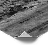 Prairie City, Oregon Birds Eye Town View Poster (Ecke)