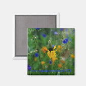 Prairie Coneflower Magnet (Vorderseite/Rückseite)