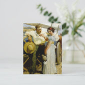 "Prairie Couple and Wagon" von NC Wyeth Postkarte (Stehend Vorderseite)