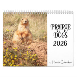 Prairie Dog 2026 12 Monatskalender Kalender