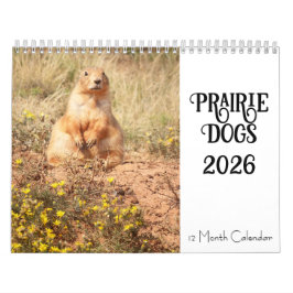 Prairie Dog 2026 12 Monatskalender Kalender