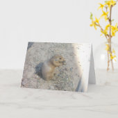 "Prairie Dog #2" Dankeschön Karte (Gelbe Blume)
