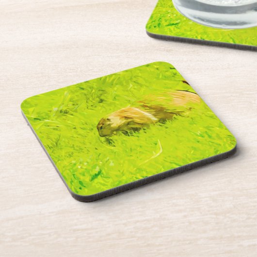 Prairie Dog Abstrakt Impressionismus Getränkeuntersetzer (Linke Seite)