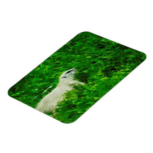 Prairie Dog Abstrakt Impressionismus Magnet (Linke Seite)