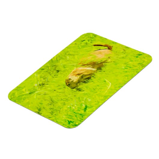 Prairie Dog Abstrakt Impressionismus Magnet (Linke Seite)
