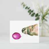 Prairie Dog Balloon Postkarte (Stehend Vorderseite)