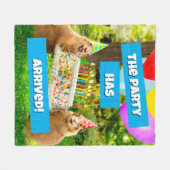 Prairie Dog Birthday Party Fleecedecke (Vorderseite (Horizontal))