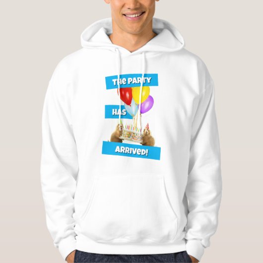Prairie Dog Birthday Party Hoodie (Vorderseite)