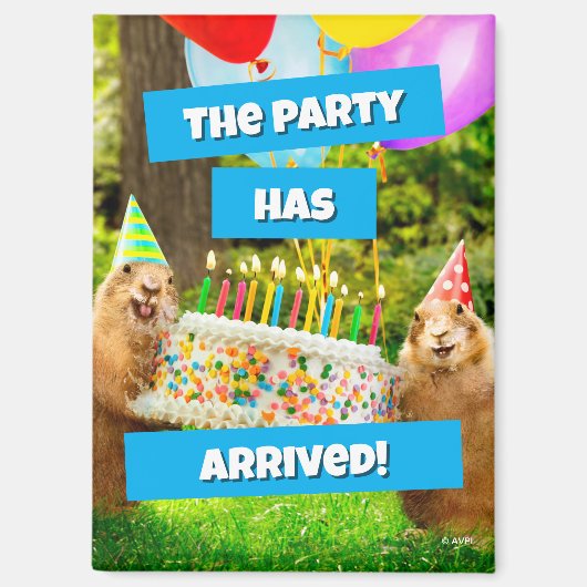 Prairie Dog Birthday Party Magnet (Vorderseite)