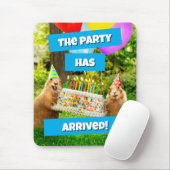 Prairie Dog Birthday Party Mousepad (Mit Mouse)