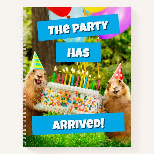 Prairie Dog Birthday Party Notizblock (Vorderseite)
