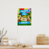 Prairie Dog Birthday Party Poster (Küche)